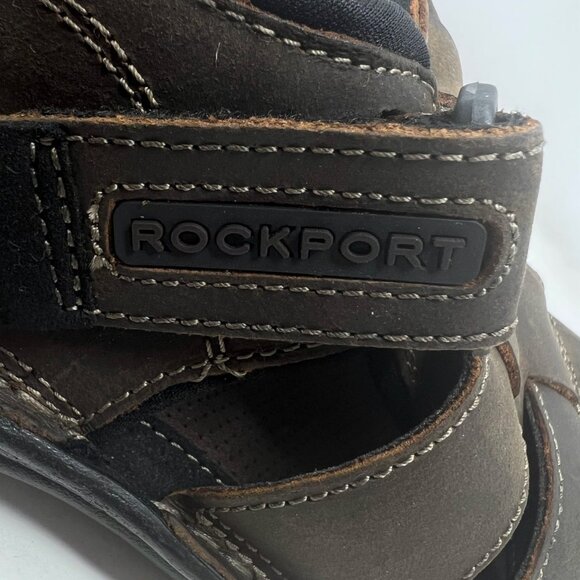 Rockport Men’s Brown Sandals Darwyn Fisherman Closed Toe Size 8.5 - Picture 7 of 8